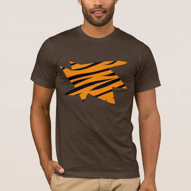 Ripped Tiger Print T-Shirt (Front)