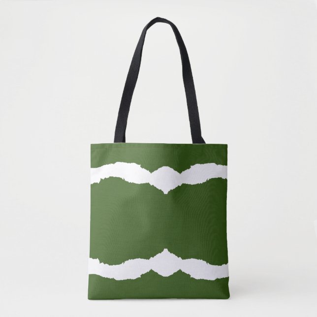Ripped Wave Forest green Tote Bag (Front)