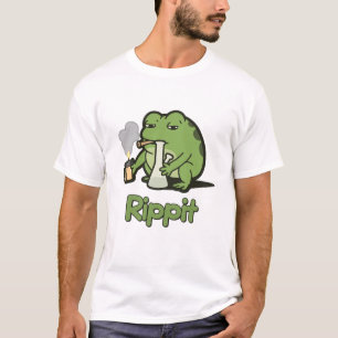 Rippit Funny Frog Stoner Gift, Stoner Girls Frog  T-Shirt