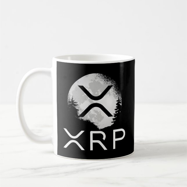 Ripple Coin Xrp Ledger Moon Cryptocurrency Bull Ma Coffee Mug (Left)