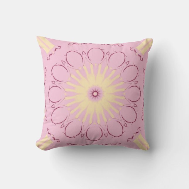 Ripple Ice Cream Reversible Throw Pillow (Front)