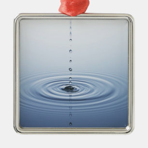 Ripple on Water Metal Ornament