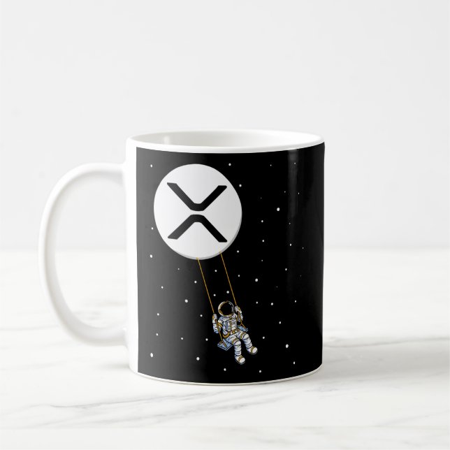 Ripple Swing Xrp Trader Cryptocurrency Moon Coffee Mug (Left)