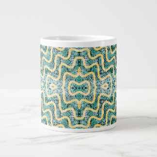 Ripple Teal Large Coffee Mug