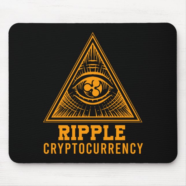Ripple XRP All Seeing Eye Crypto Illuminati Gift Mouse Pad (Front)