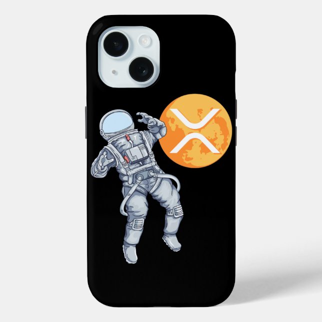 Ripple XRP  Cryptocurrency -Crypto Astronaut Case-Mate iPhone Case (Back)
