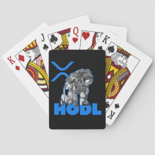 Ripple XRP  Cryptocurrency -Crypto Astronaut-HODL Playing Cards