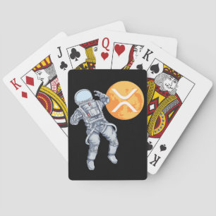 Ripple XRP  Cryptocurrency -Crypto Astronaut Playing Cards