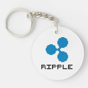 Ripple XRP Logo 8-Bit Porte-clés