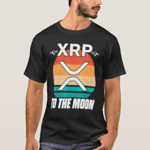 Ripple XRP Retro Sunset Blockchain Crypto T-Shirt