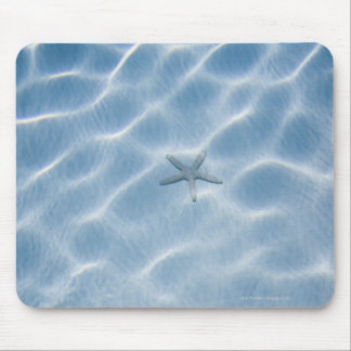 Rippled blue water with starfish mouse pad