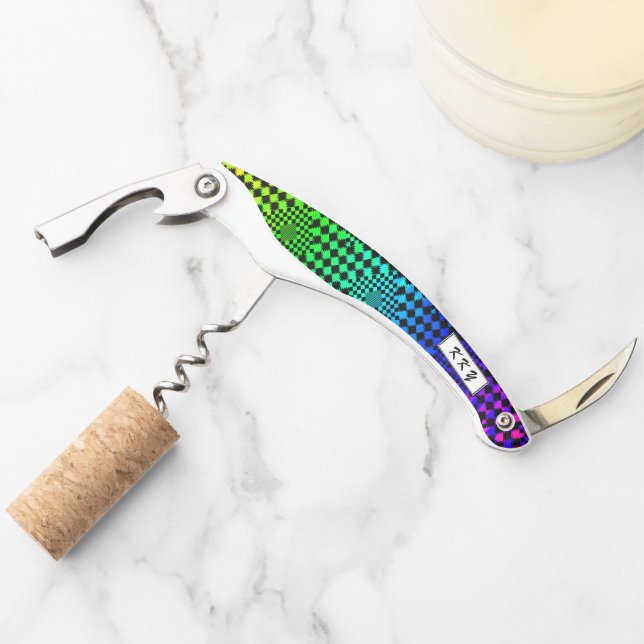 Rippled Checkers by Kenneth Yoncich Corkscrew (Front)