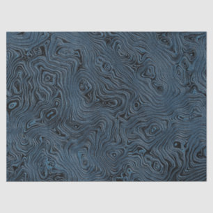 Rippled Faux Silk Moire in Rich Teal Blue  Tissue Paper