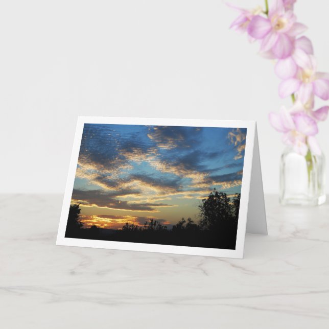 Rippled Sky Landscape Card (Orchid)