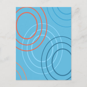 Ripples Abstract Design Postcard