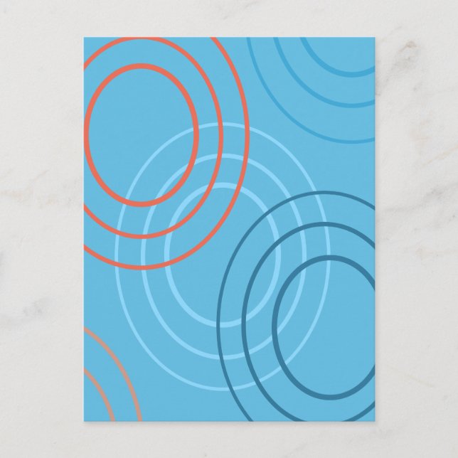 Ripples Abstract Design Postcard (Front)
