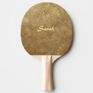 Ripples of Gold Personalized Ping Pong Paddles