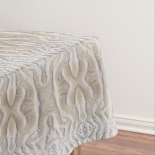 Ripples on a sandy beach pattern tablecloth
