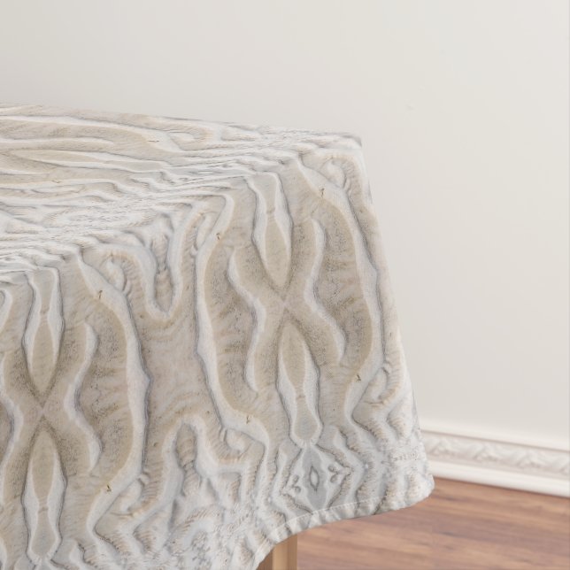 Ripples on a sandy beach pattern tablecloth (In Situ)