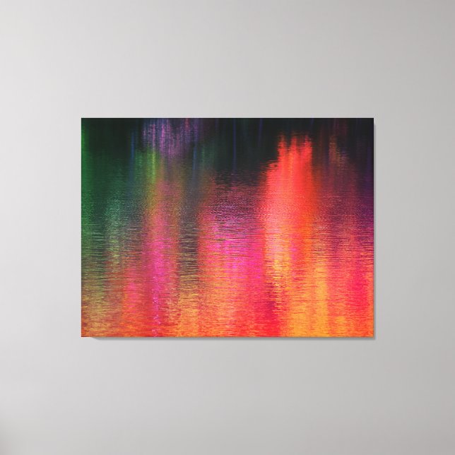 Ripples on Fire Canvas Triptych Print (Front)