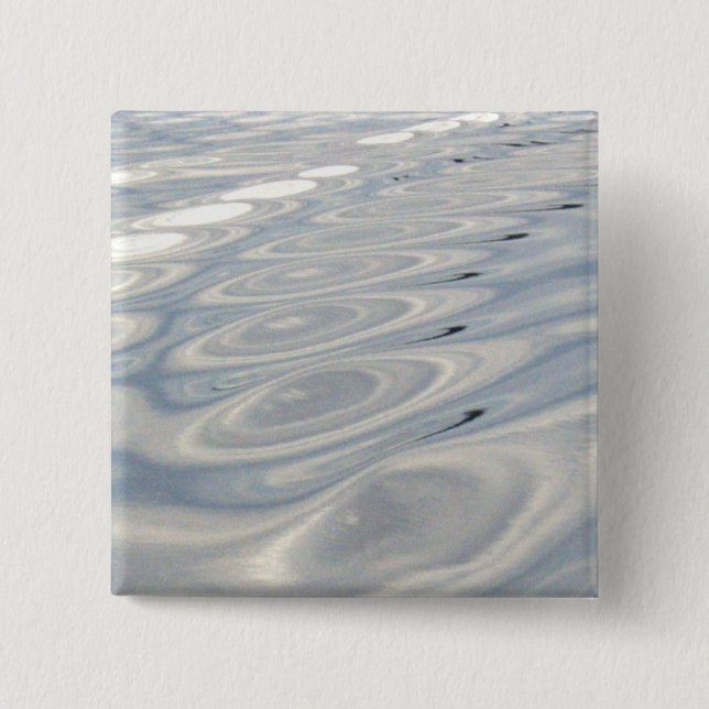 Ripples on Water 2 Inch Square Button (Front)