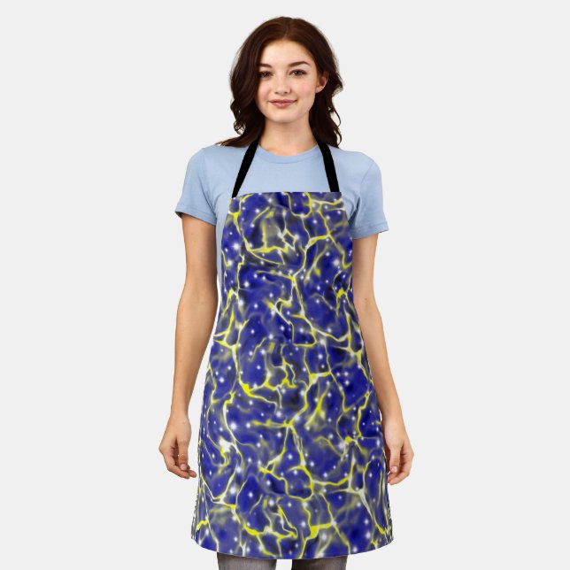 Rippling Water in Sparkles Apron (Worn)