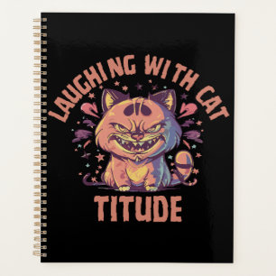 Rire avec une attitude de chat