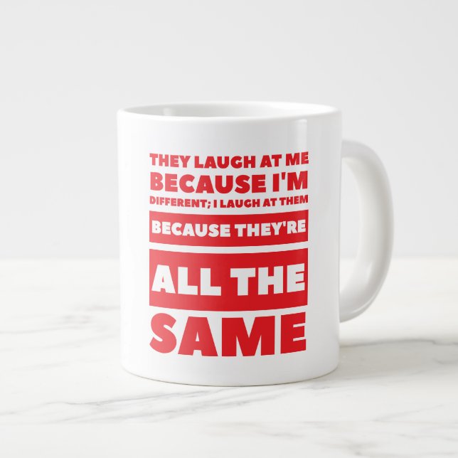 Rire Jumbo Mug (Devant droit)