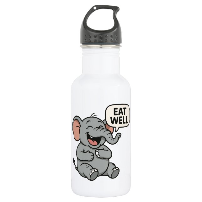 Rire-Le ! Amusante Bouteille d'eau d'éléphant rian (Devant)