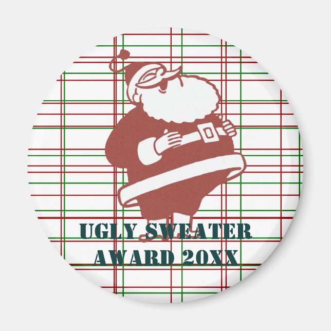 Rire Père Noël Magnet (Devant)
