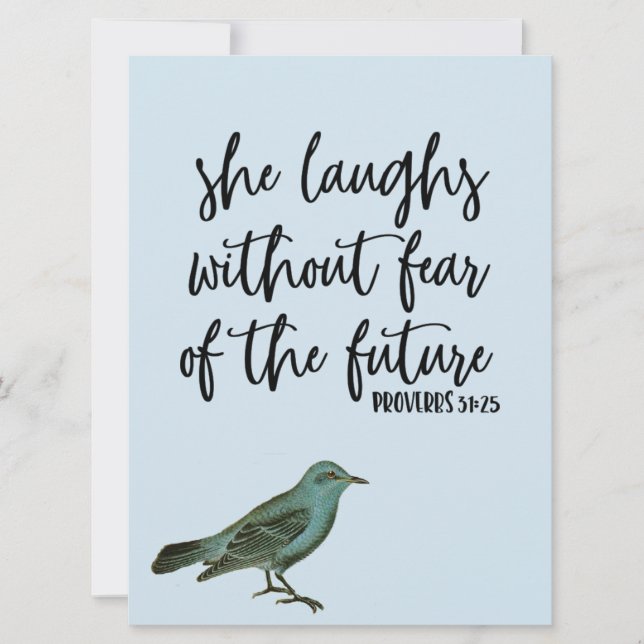 Rire sans peur Proverbes Carte de voeux (Devant)