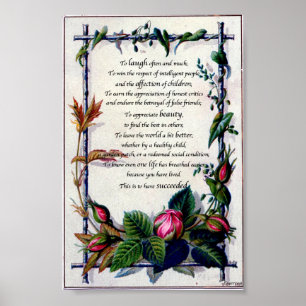 "Rire souvent" Emeerson Poster ou imprimer