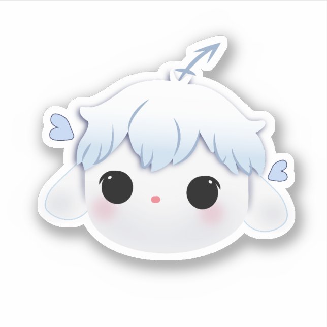 Riri Autocollant Mignon Neutre (Devant)