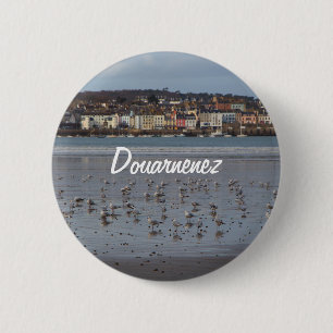 Ris beach in Douarnenez 2 Inch Round Button