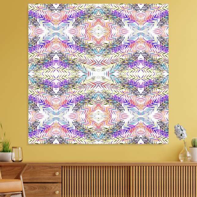 Riscos Coloridos Canvas Print (Insitu(LivingRoom))