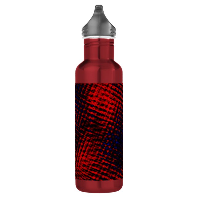 Riscos cruzados vermelho e azul 710 ml water bottle (Right)