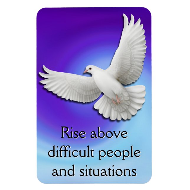 Rise Above Dove Survivor Affirmation Magnet (Vertical)