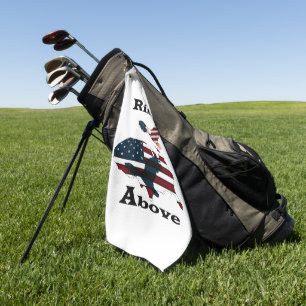 Rise above  golf towel