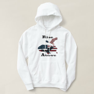 Rise above hoodie