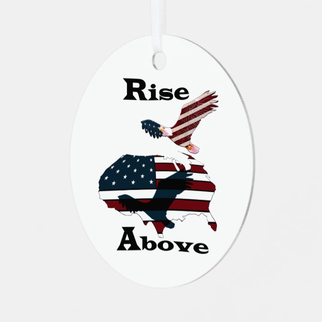 Rise above  metal ornament (Front Left)