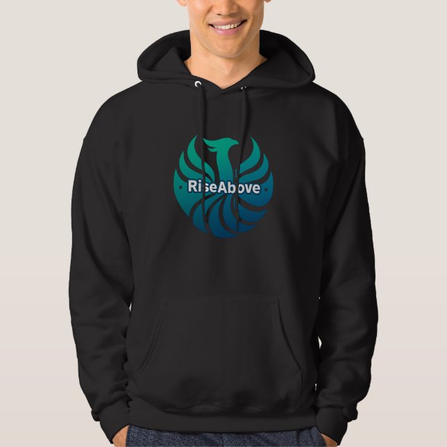 Rise Above – Phoenix Strength Logo Hoodie (Front)