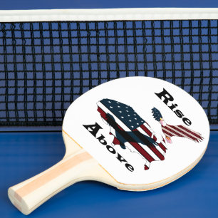 Rise above ping pong paddle