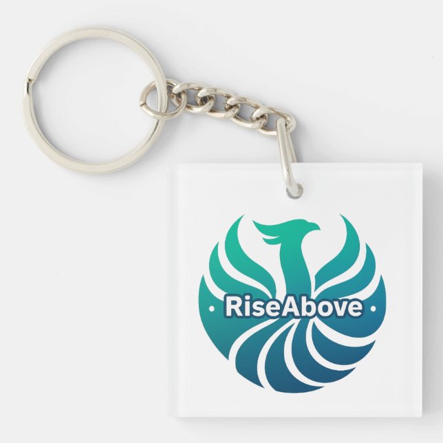Rise Above – The Phoenix Within Keychain (Front)