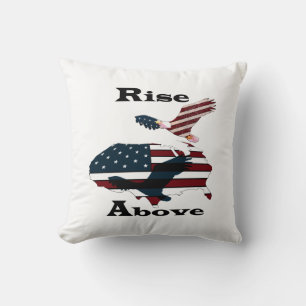 Rise above  throw pillow