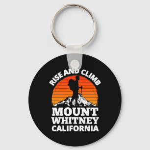 Rise And Climb Mount Whitney California Mountain C Keychain