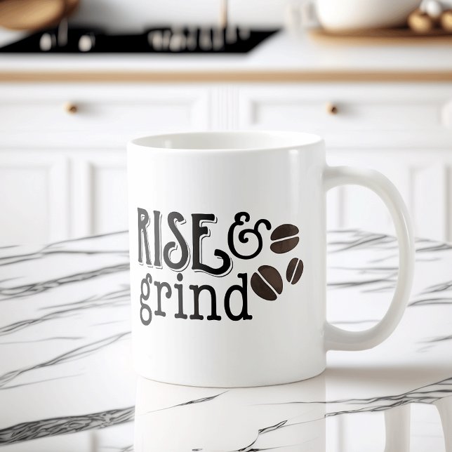 Rise and Grind Coffee Lovers Coffee Mug (Creator Uploaded)