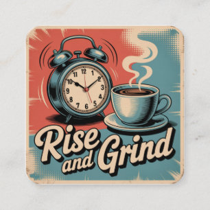 Rise And Grind Enclosure Card