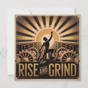 Rise And Grind Invitation