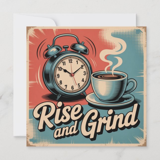 Rise And Grind Invitation (Front)