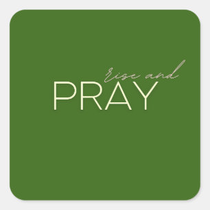 rise and pray Stickers